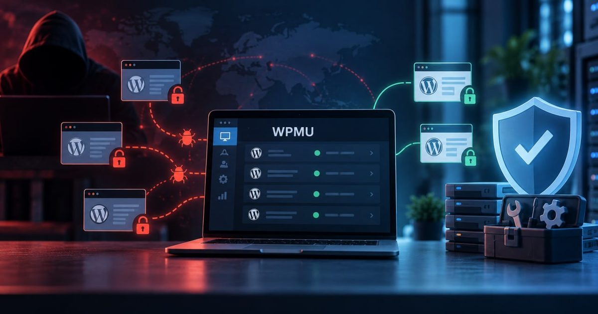 Ilustración de una instalación WordPress analizada después de una infección